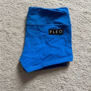 Blue Fleo Shorts